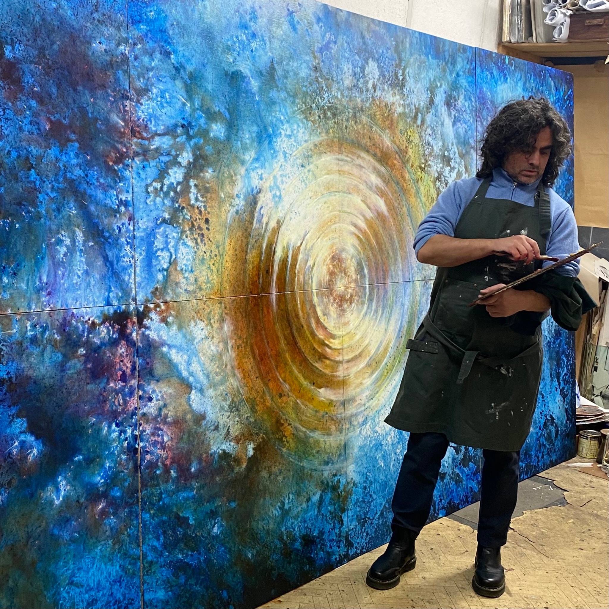 Doncho Donchev working on the Fundamental Interactions series