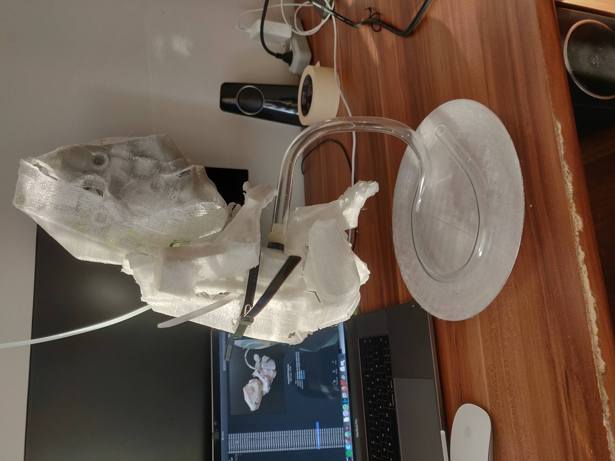 Completed plastic replica